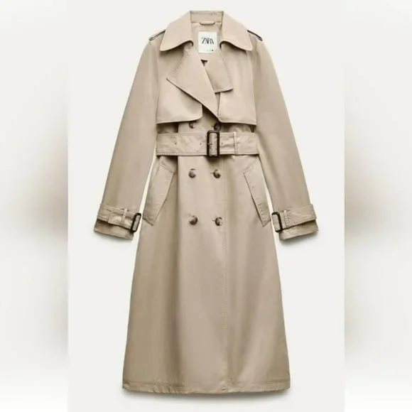 Zara | Jackets & Coats | Zara Zw Collection Belted Gabardine
